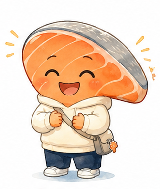しゃけ (にっこり)